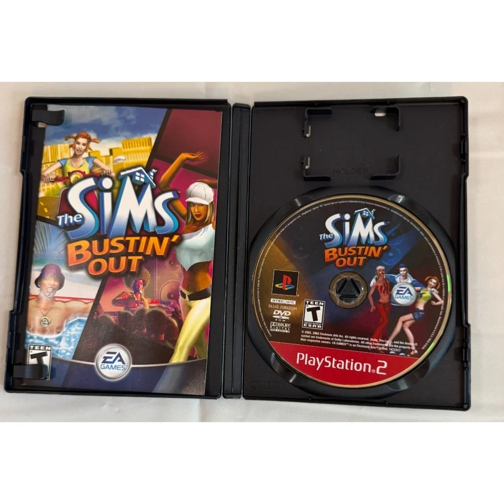 The Sims Bustin' Out Greatest Hits Sony PlayStation 2 PS2 Complete CIB